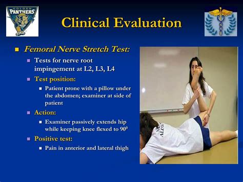 special test for femoral nerve